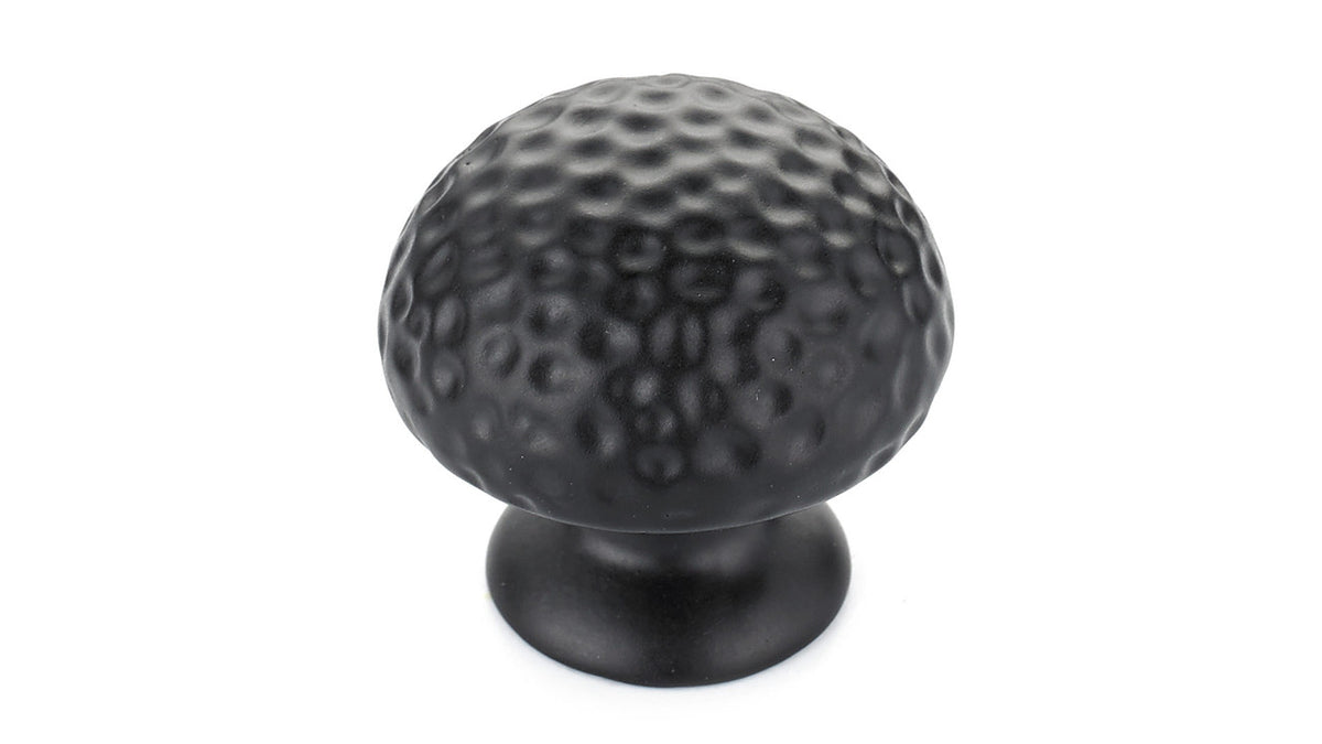 Richelieu BP2395333900: 1-5/16" Rustic Cabinet Knob - Matte Black