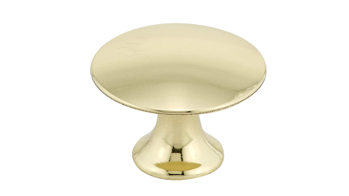 Richelieu BP2445930130: 1-3/8" Povera Cabinet Knob - Polished Brass