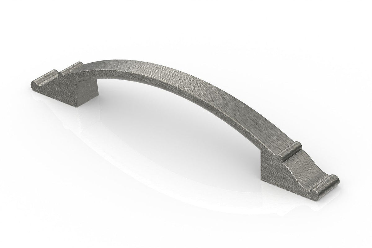 Richelieu BP2606128143: 128mm cc Teramo Bow Cabinet Pull - Antique Nickel