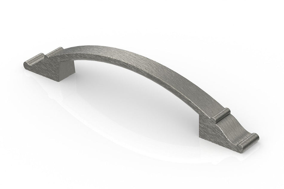 Richelieu BP2606128143: 128mm cc Teramo Bow Cabinet Pull - Antique Nickel