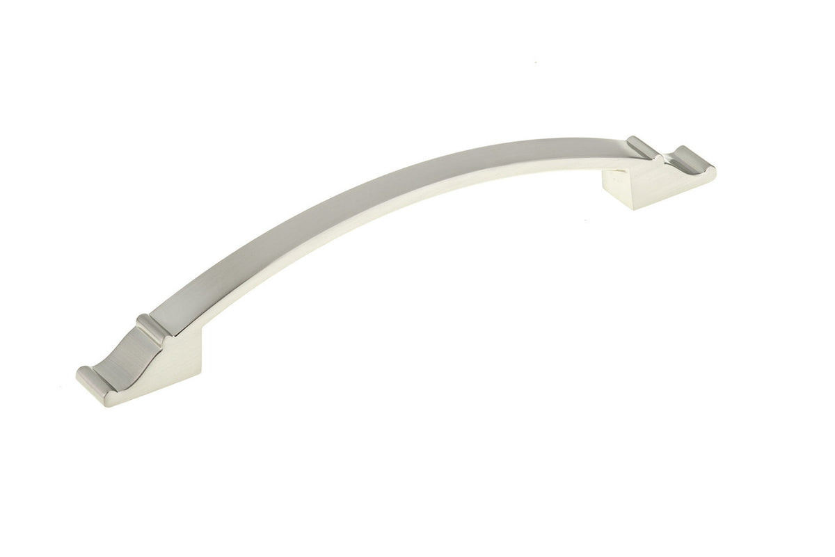 Richelieu BP2606160195: 160mm cc Teramo Bow Cabinet Pull - Brushed Nickel