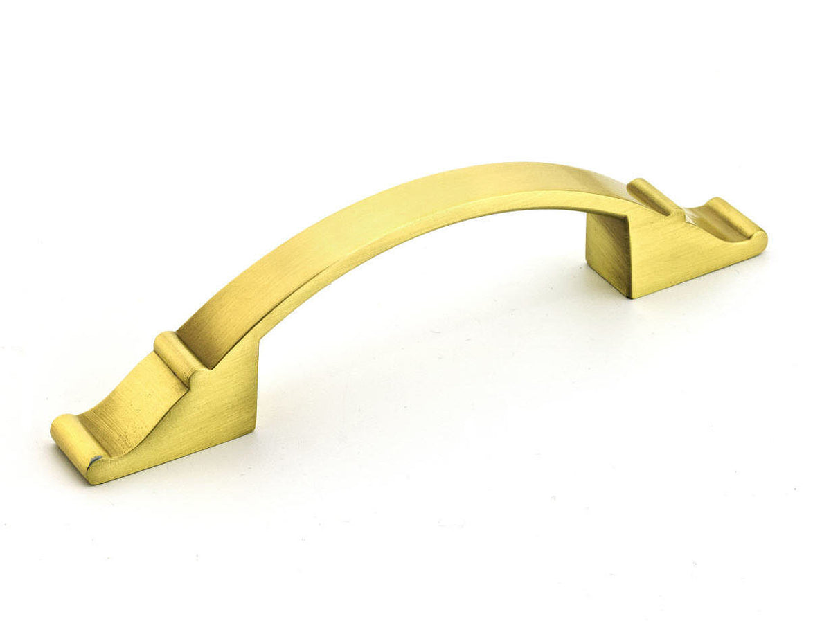 Richelieu BP260676160: 3" cc Teramo Bow Cabinet Pull - Satin Brass