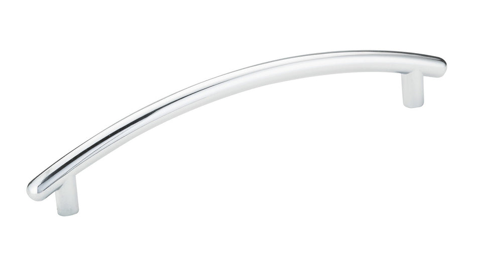 Richelieu BP26202128140: 128mm cc Brockton Cabinet Pull - Polished Chrome