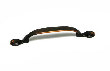 Richelieu BP288996BORB: 96mm cc Notre-Dame Cabinet Pull - Brushed Oil Rubbed Bronze