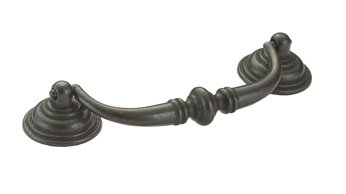 Richelieu BP30214909: 4-1/4" cc Country Style Drop Bail Cabinet Pull - Matte Black
