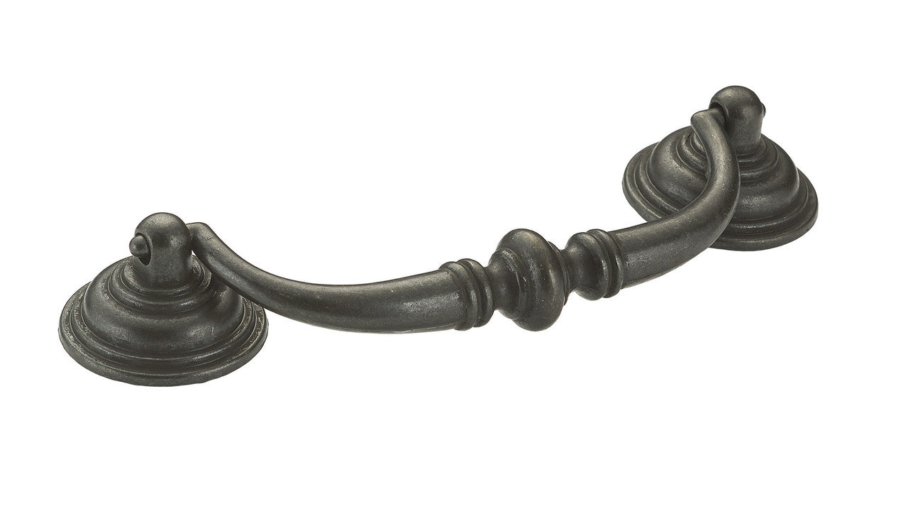 Richelieu BP30214909: 4-1/4" cc Country Style Drop Bail Cabinet Pull - Matte Black