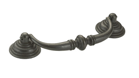 Richelieu BP30214909: 4-1/4" cc Country Style Drop Bail Cabinet Pull - Matte Black