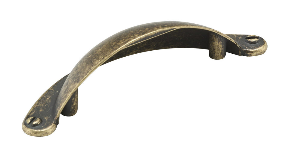 Richelieu BP30342BB: 2-1/2" cc Sorbonne Cup Cabinet Pull - Burnished Brass