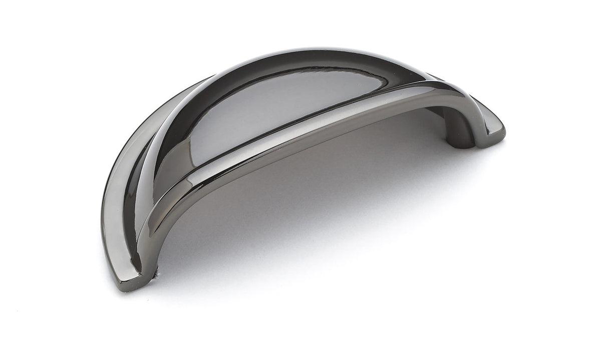 Richelieu BP3038891: 3" cc Kirkland Cup Cabinet Pull - Black Nickel