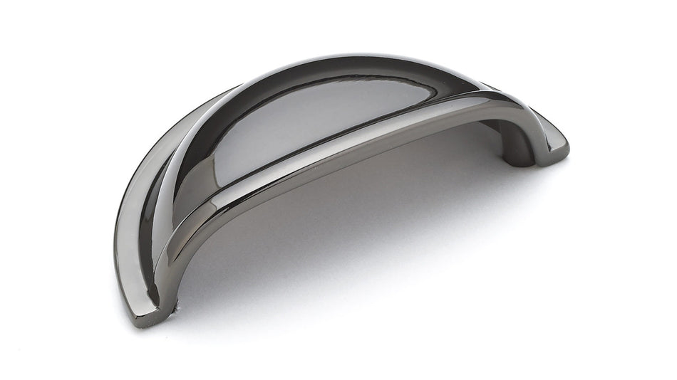 Richelieu BP3038891: 3" cc Kirkland Cup Cabinet Pull - Black Nickel