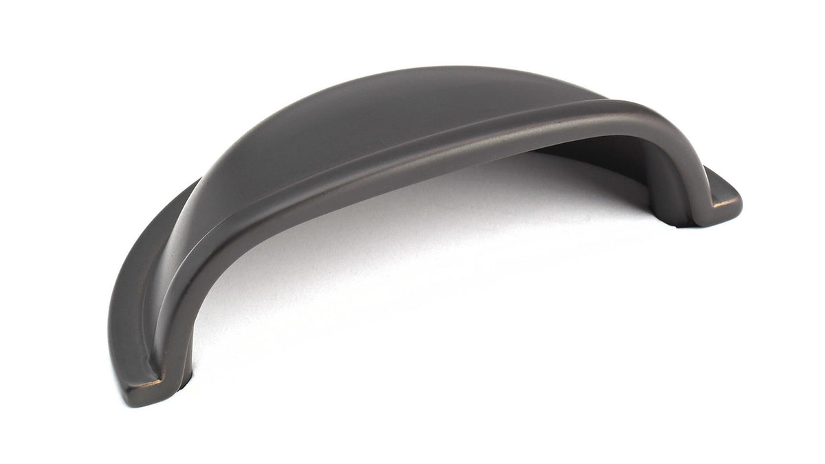 Richelieu BP30388ORB: 3" cc Kirkland Cup Cabinet Pull - Oil Rubbed Bronze
