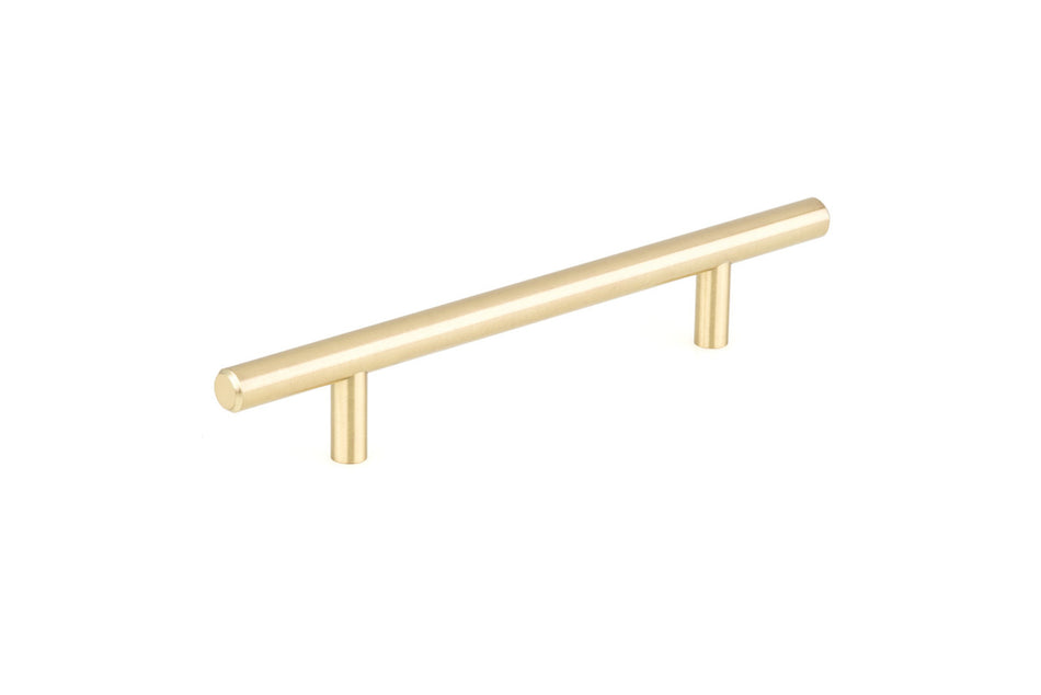 Richelieu BP305128160: 128mm cc Washington Round Bar Cabinet Pull - Satin Brass