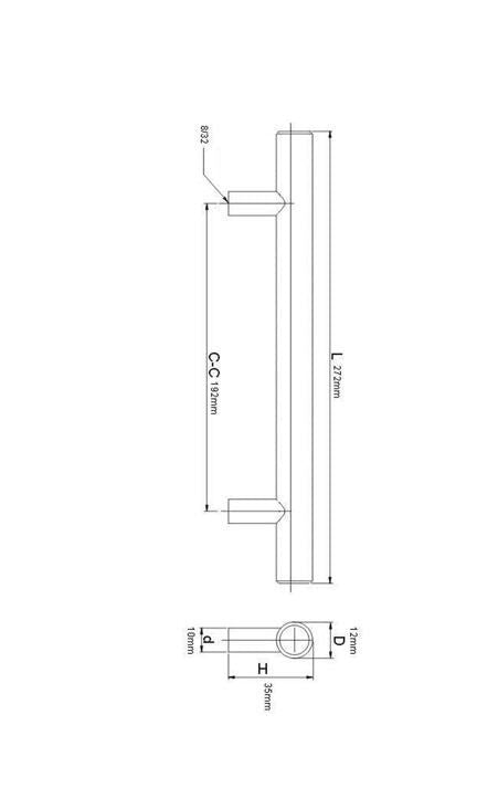 Richelieu BP305192160: 192mm cc Washington Cabinet Pull - Satin Brass