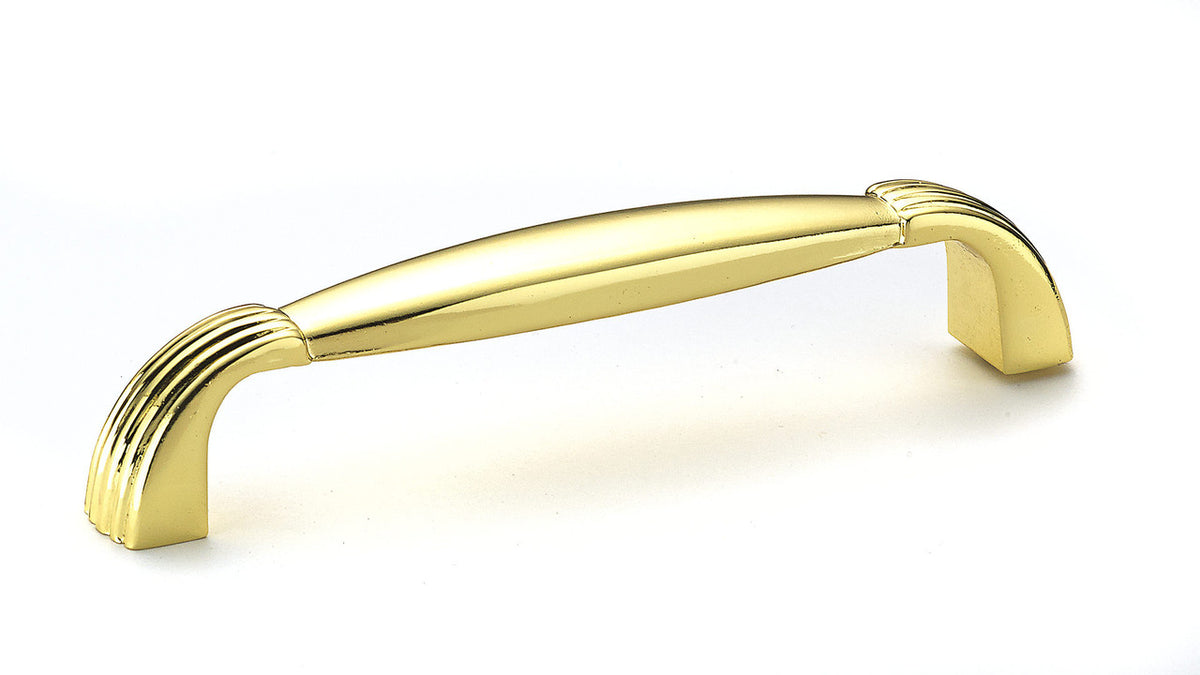 Richelieu BP30700130: 96mm cc Bellerose Cabinet Pull - Polished Brass