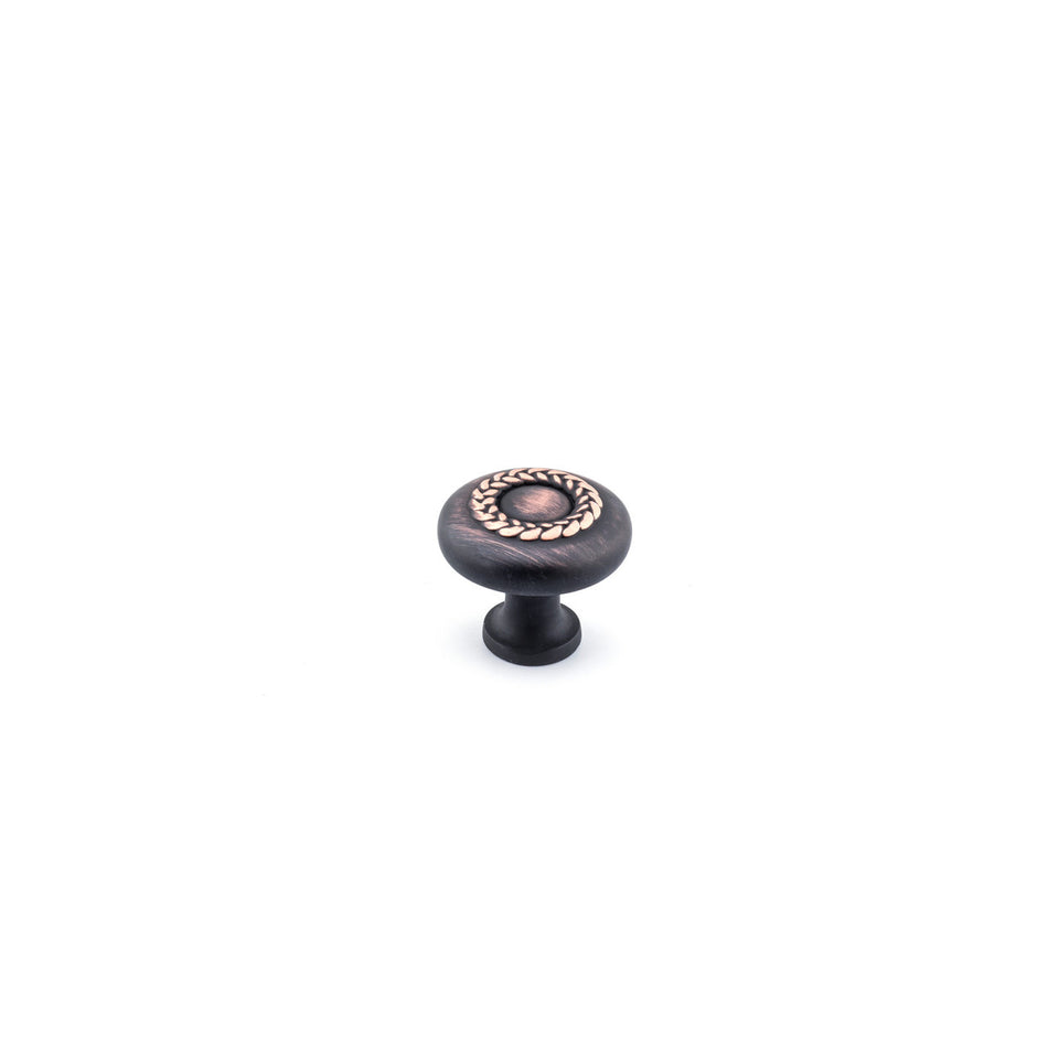 Richelieu BP3561034BORB: 31mm Fremont Cabinet Knob - Brushed Oil Rubbed Bronze