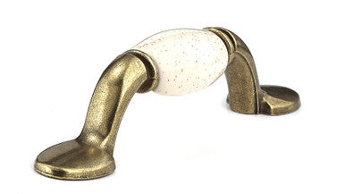 Richelieu BP3802BB89: 3" cc Cherbourg Cabinet Pull - Burnished Brass