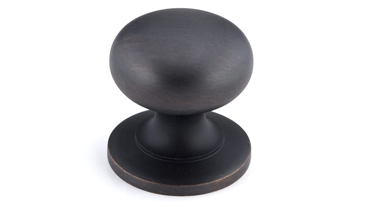 Richelieu BP39313BORB: 1-1/4" Prairie Cabinet Knob - Brushed Oil Rubbed Bronze