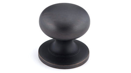 Richelieu BP39313BORB: 1-1/4" Prairie Cabinet Knob - Brushed Oil Rubbed Bronze