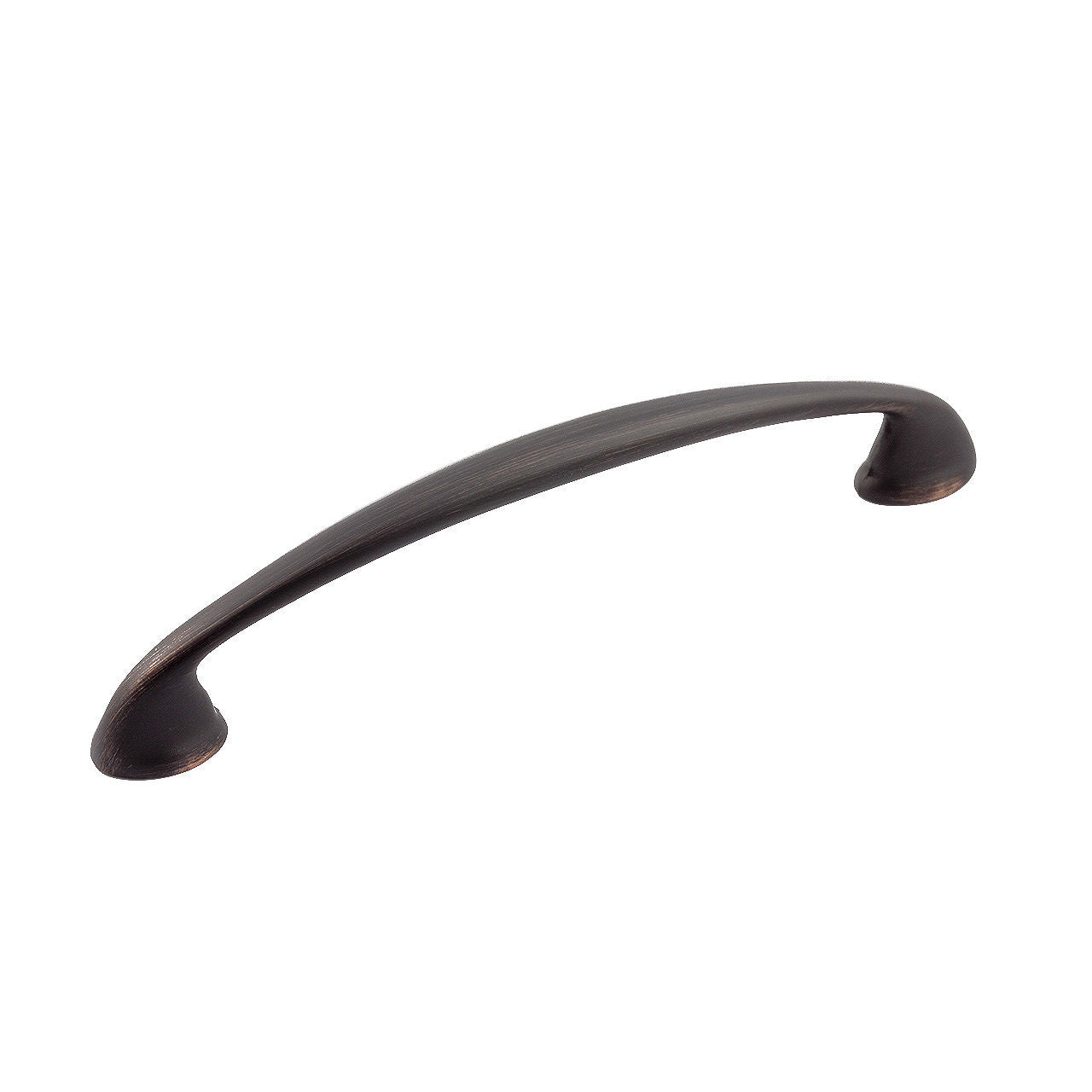 Richelieu BP41296BORB: 96mm cc Auburndale Arched Cabinet Pull - Brushed Oil Rubbed Bronze