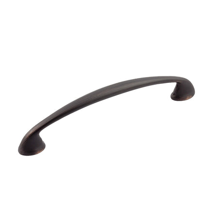 Richelieu BP41296BORB: 96mm cc Auburndale Arched Cabinet Pull - Brushed Oil Rubbed Bronze
