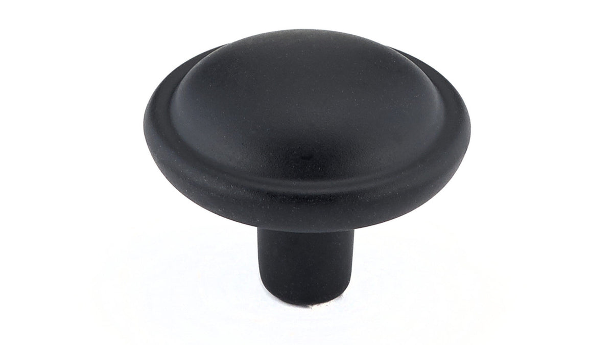 Richelieu BP475909: 1-3/32" Classic Cabinet Knob - Matte Black
