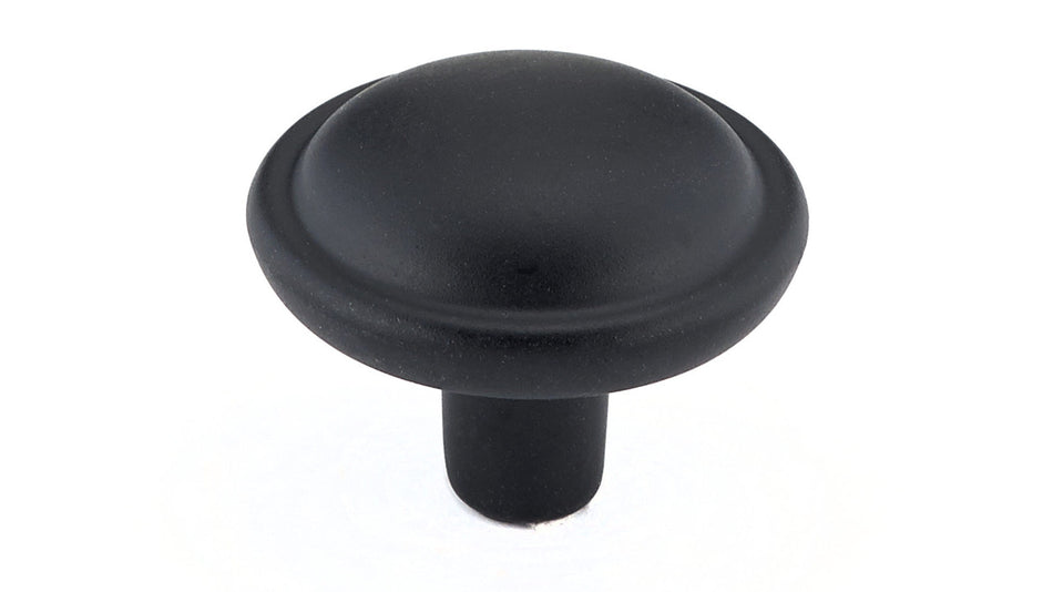 Richelieu BP475909: 1-3/32" Classic Cabinet Knob - Matte Black