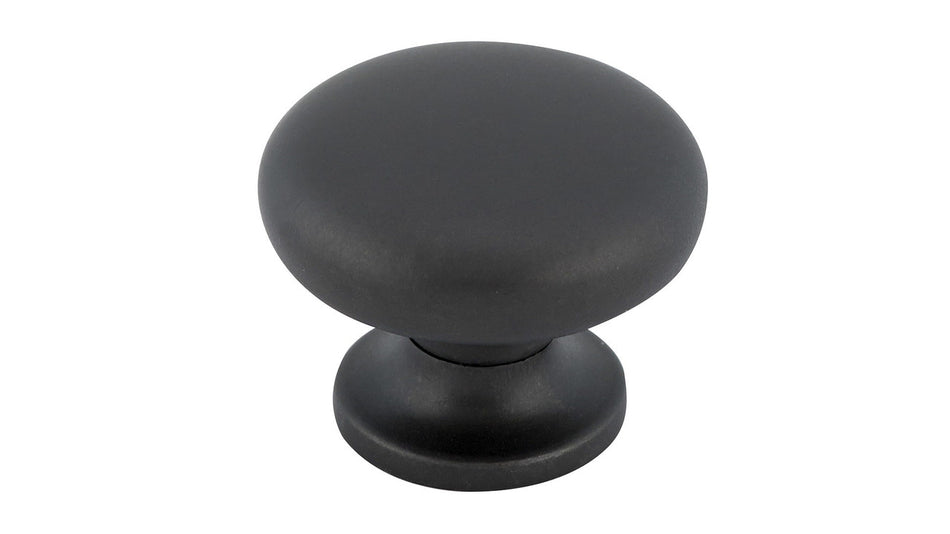 Richelieu BP486900: 1-3/8" Contemporary Cabinet Knob - Matte Black