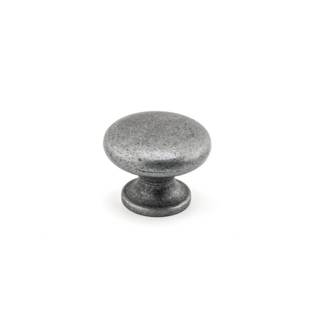 Richelieu BP486908: 1-3/8" Contemporary Cabinet Knob - Natural Iron
