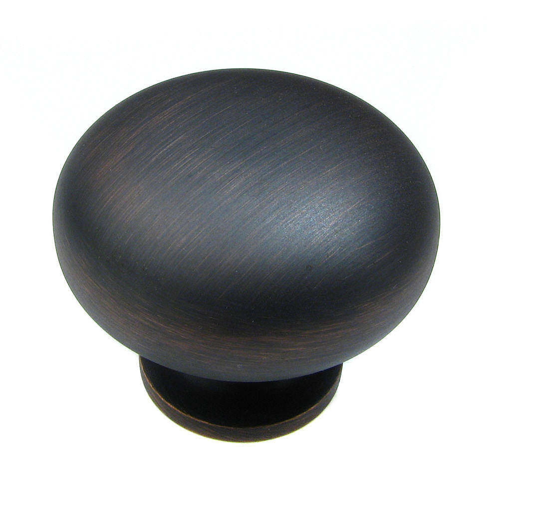 Richelieu BP492338BORB: 1-1/2" Gatineau Cabinet Knob - Brushed Oil Rubbed Bronze