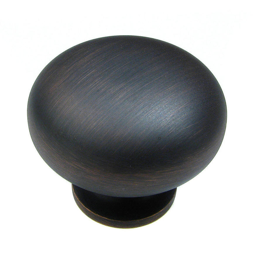 Richelieu BP492338BORB: 1-1/2" Gatineau Cabinet Knob - Brushed Oil Rubbed Bronze