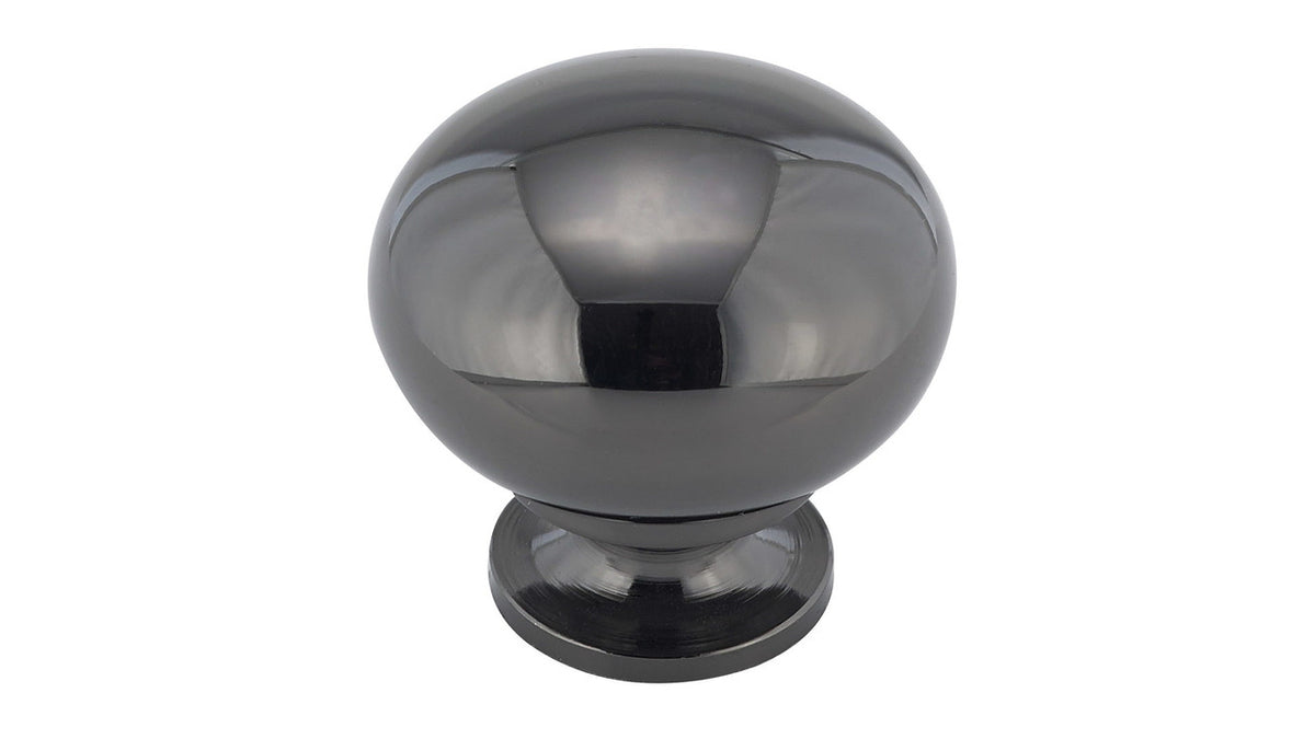 Richelieu BP492391: 1-1/4" Varennes Cabinet Knob - Black Nickel