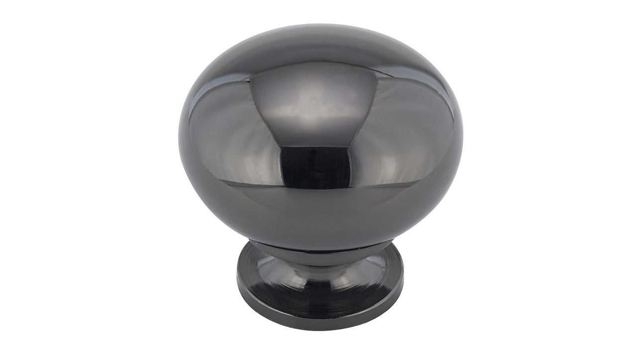 Richelieu BP492391: 1-1/4" Varennes Cabinet Knob - Black Nickel