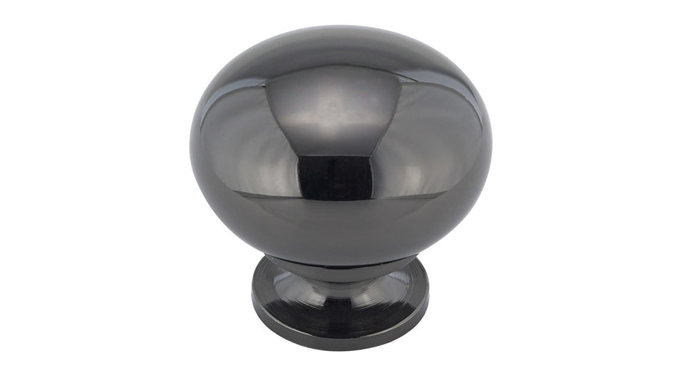 Richelieu BP492391: 1-1/4" Varennes Cabinet Knob - Black Nickel