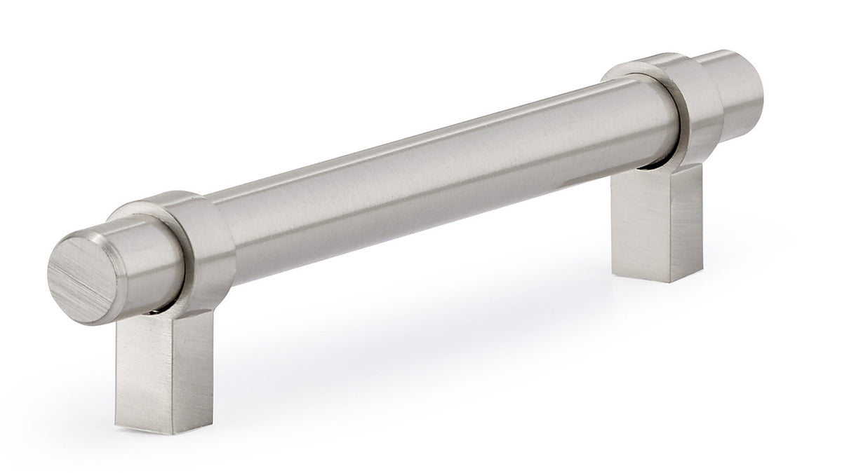 Richelieu BP5016128195: 128mm cc Greenwich Bit Cabinet Pull - Brushed Nickel