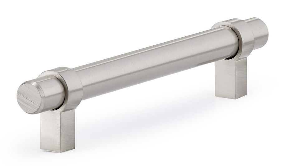 Richelieu BP5016128195: 128mm cc Greenwich Bit Cabinet Pull - Brushed Nickel
