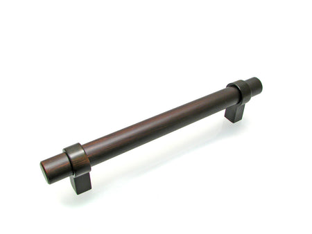 Richelieu BP5016128BORB: 128mm cc Greenwich Bit Cabinet Pull - Brushed Oil Rubbed Bronze