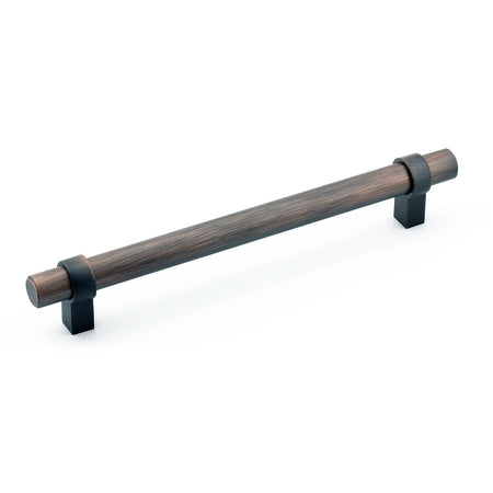 Richelieu BP5016160BORB: 160mm cc Greenwich Bit Cabinet Pull - Brushed Oil Rubbed Bronze