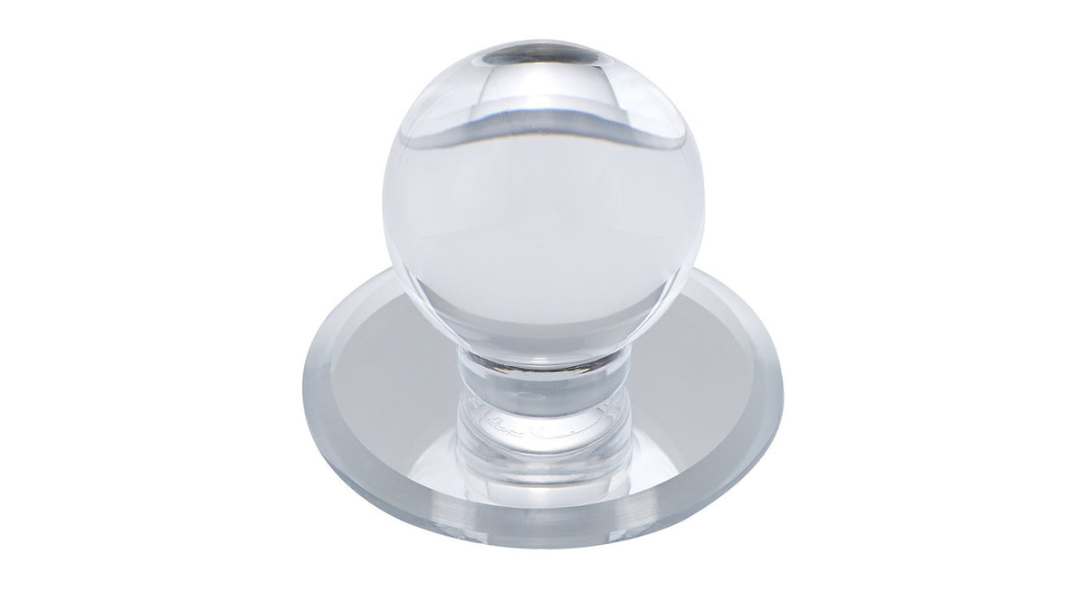 Richelieu BP50311: 48mm Mornac Cabinet Knob (adhesive mount) - Clear Acrylic/Mirror Effect