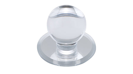 Richelieu BP50311: 48mm Mornac Cabinet Knob (adhesive mount) - Clear Acrylic/Mirror Effect