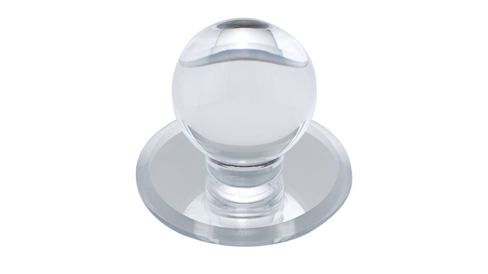 Richelieu BP50311: 48mm Mornac Cabinet Knob (adhesive mount) - Clear Acrylic/Mirror Effect