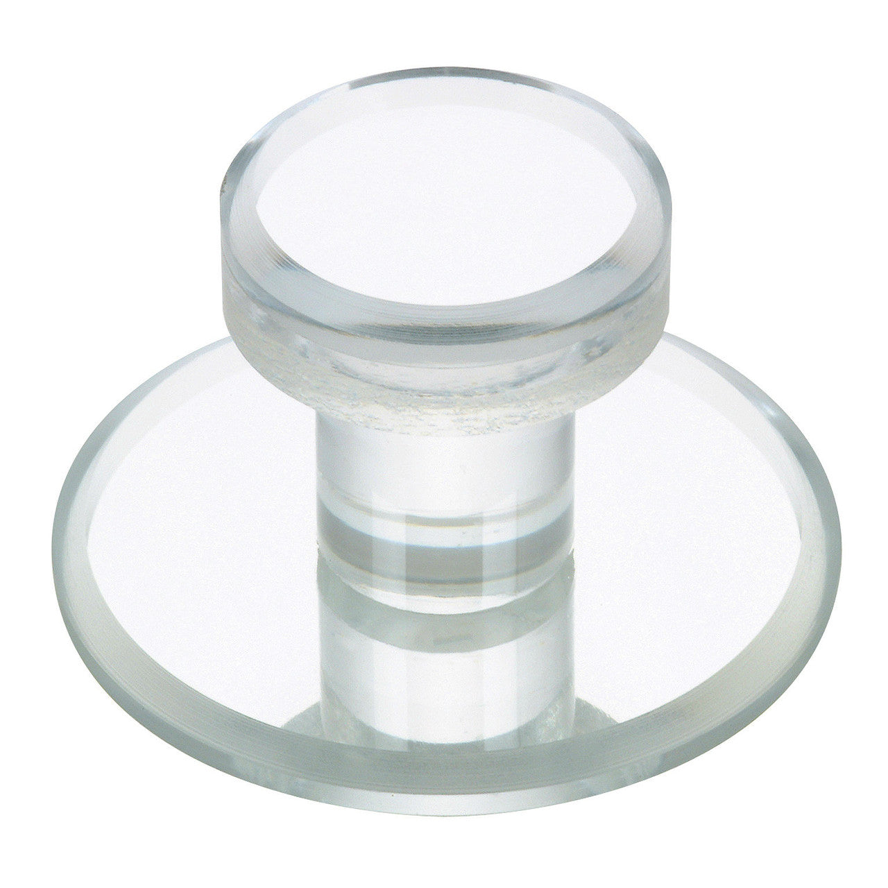 Richelieu BP50711: 2" Mornac Cabinet Knob (adhesive mount) - Clear Acrylic/Mirror Effect