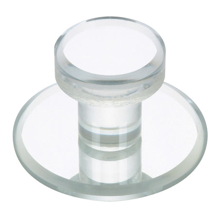 Richelieu BP50711: 2" Mornac Cabinet Knob (adhesive mount) - Clear Acrylic/Mirror Effect
