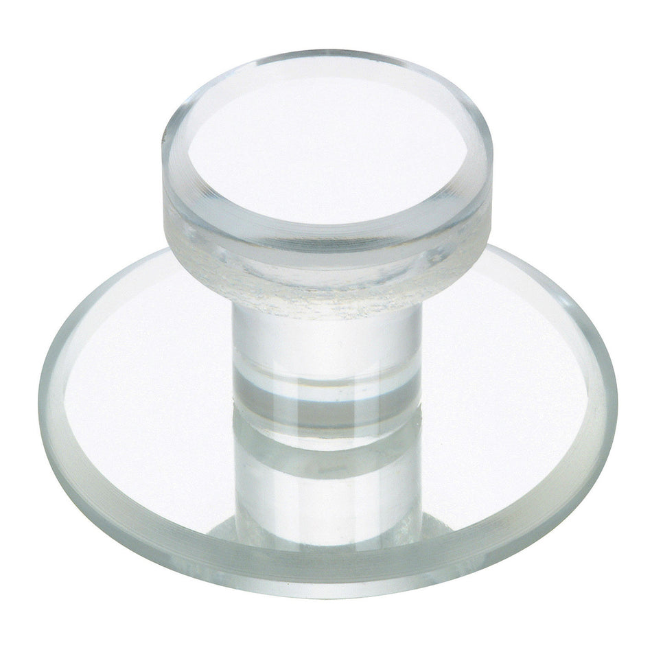 Richelieu BP50711: 2" Mornac Cabinet Knob (adhesive mount) - Clear Acrylic/Mirror Effect