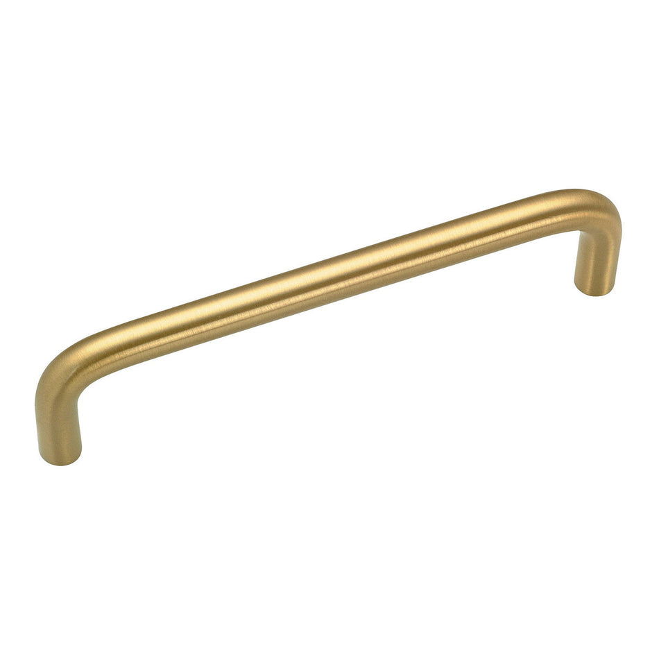 Richelieu BP515160: 4" cc Livingston Wire Cabinet Pull - Satin Brass