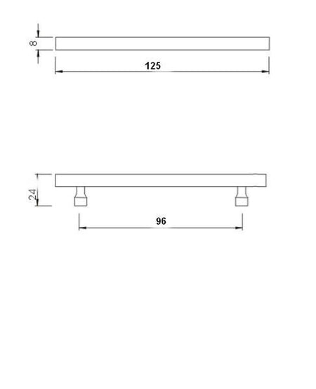Richelieu BP5213696195: 96mm cc Magog Cabinet Pull - Brushed Nickel