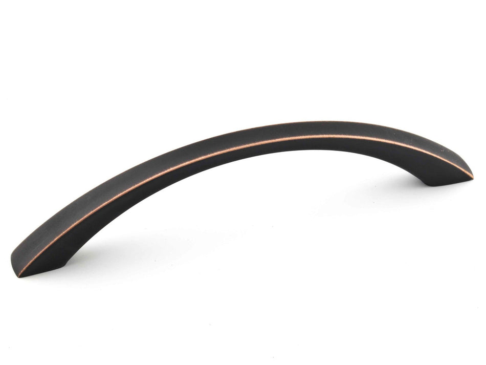 Richelieu BP5235796BORB: 96mm cc Contemporary Saguenay Cabinet Pull - Brushed Oil-Rubbed Bronze