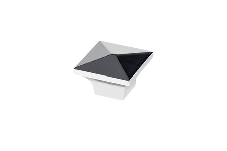 Richelieu BP53082140: 1-1/4" McKenzie Square Cabinet Knob - Polished Chrome