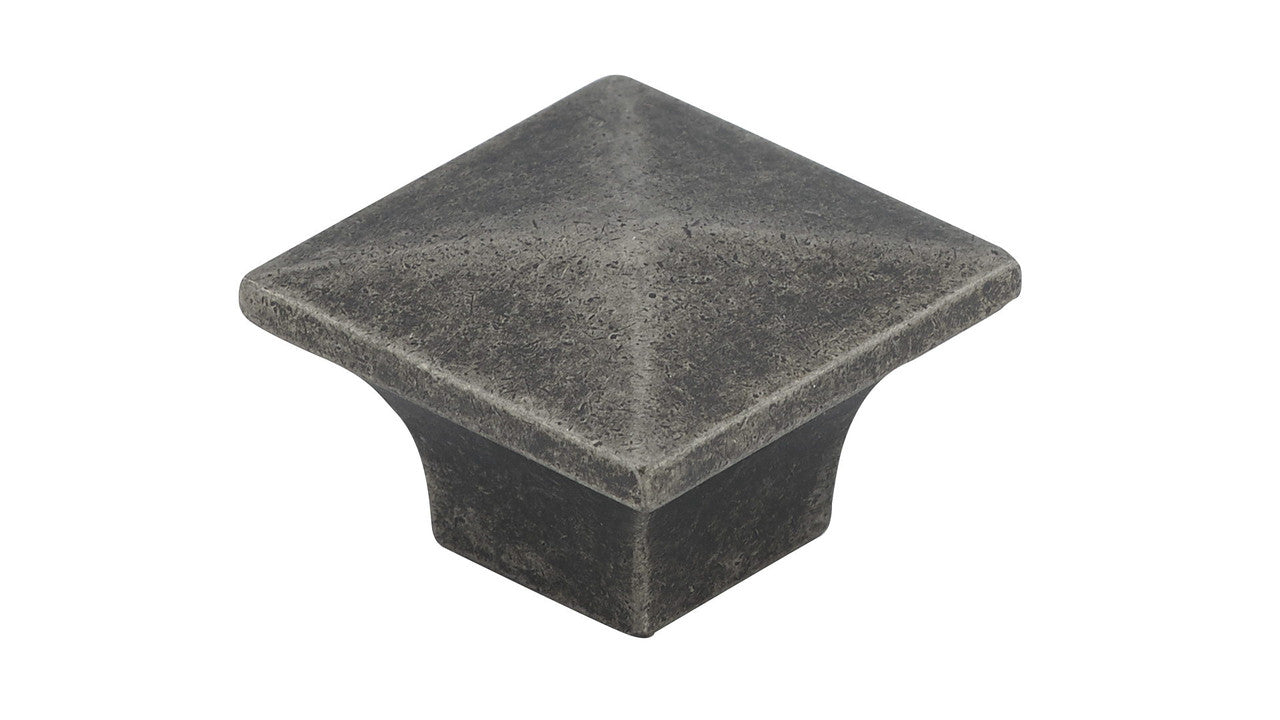 Richelieu BP53082142: 1-1/4" McKenzie Square Cabinet Knob - Pewter