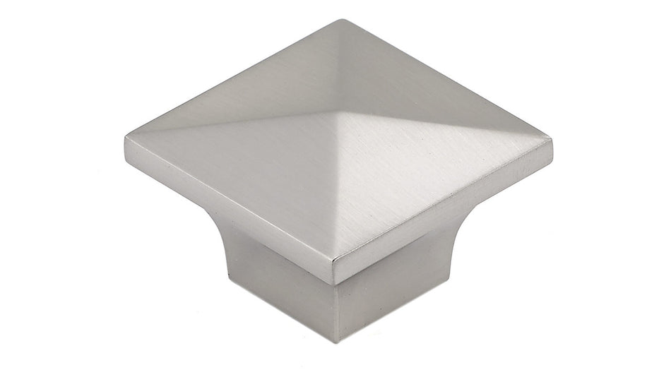 Richelieu BP53082195: 1-1/4" McKenzie Square Cabinet Knob - Brushed Nickel