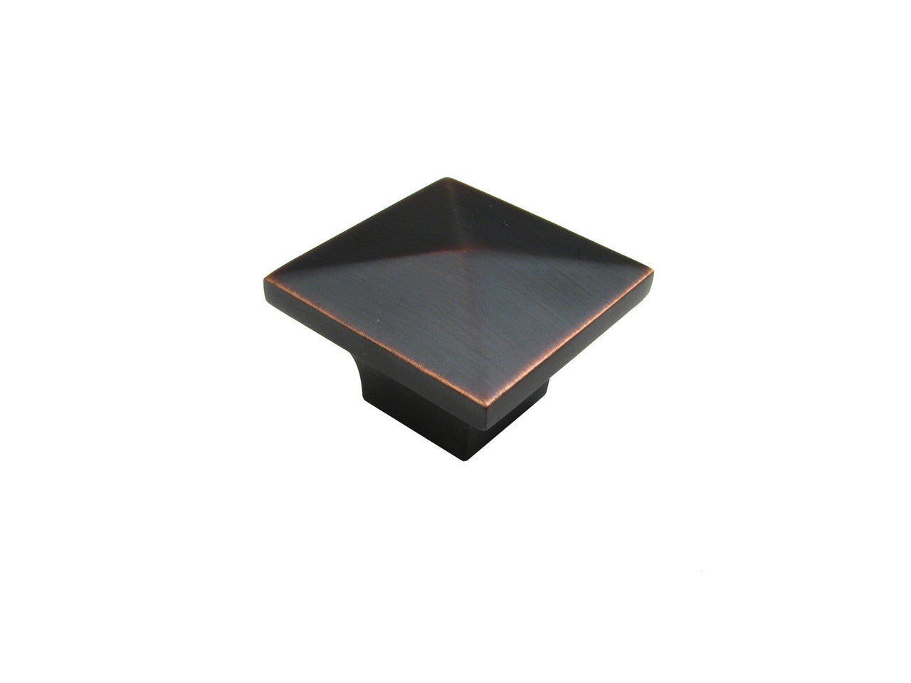 Richelieu BP53082BORB: 1-1/4" McKenzie Square Cabinet Knob - Brushed Oil Rubbed Bronze